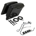 Unpainted 5" Extended Saddlebag Conversion Bracket Fit For Harley Softail 86-17