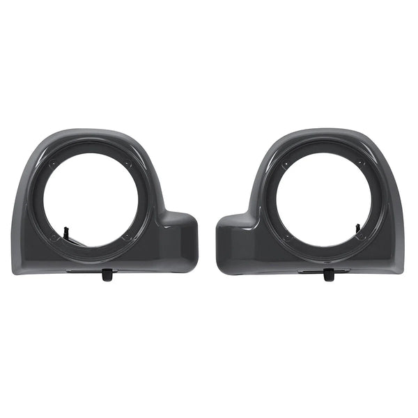 Lower Vented Fairing 6.5" Speaker Box Fit For Cvo Street Glide 2018 Gunship Gray
