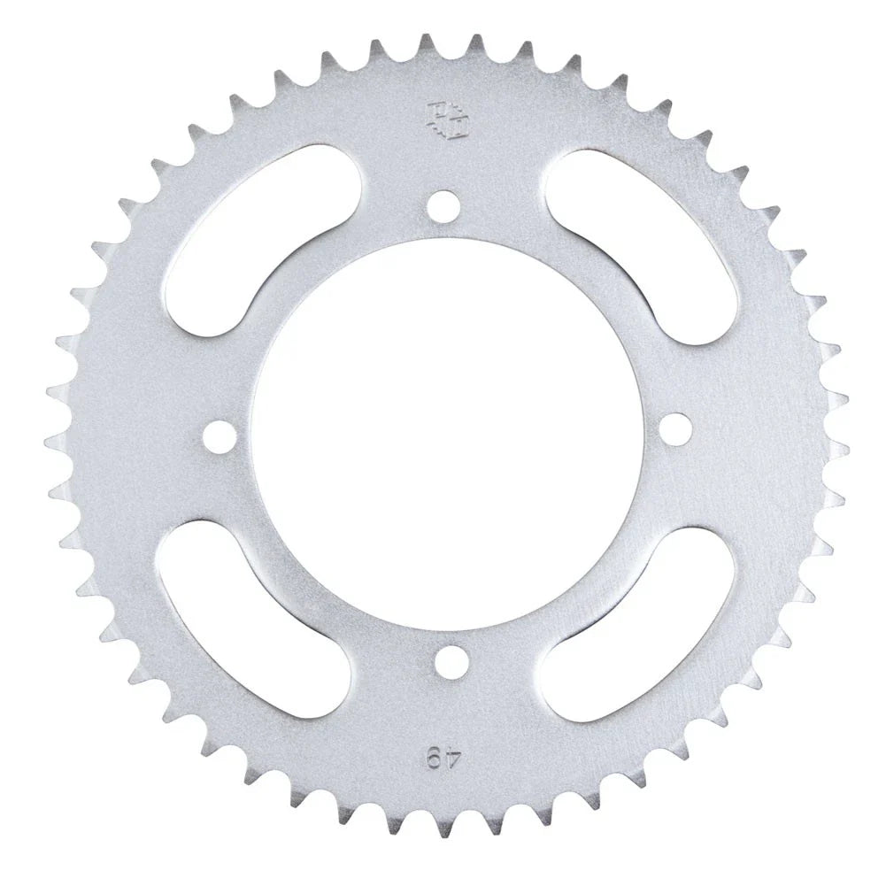 Primary Drive Rear Steel Sprocket 49 Tooth Silver For Kawasaki KX112 2022-2023
