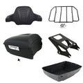 Matte Black King Trunk Backrest Mounting Rack Fit For Harley Touring 2014-2026