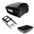 Black King Trunk Luggage Two-Up Mount Rack Fit For Harley Sport Glide 2018-2021