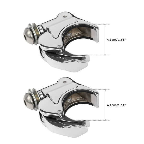 Chrome 41mm Windshield Windscreen Clamps Fit For Harley Sportster XL 883 1200