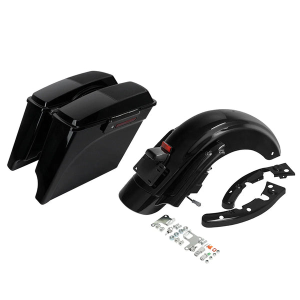 5" Stretched Saddlebags & Rear Fender System Fit For Harley Street Glide 2009-13