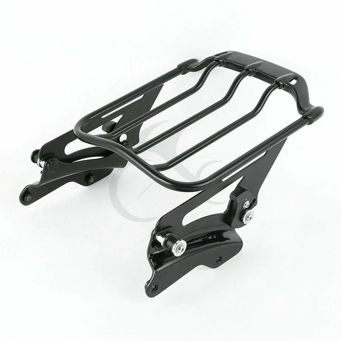 Black Luggage Rack & 4 Point Docking Kit Fit For Harley Road Street Glide 14-25