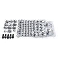 Chrome 81PCS Toppers Cover 5 Bolts Fit For 07-13 Harley Softail Twin Cam Models