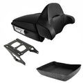 Matte Chopped Trunk Backrest Mount Fit For Harley Touring Street Glide 14-26 25