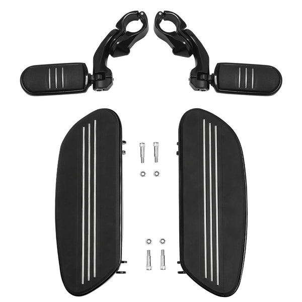 Driver Floorboards Highway Footpegs Mount Fit For Harley Touring 1986-2024 Black