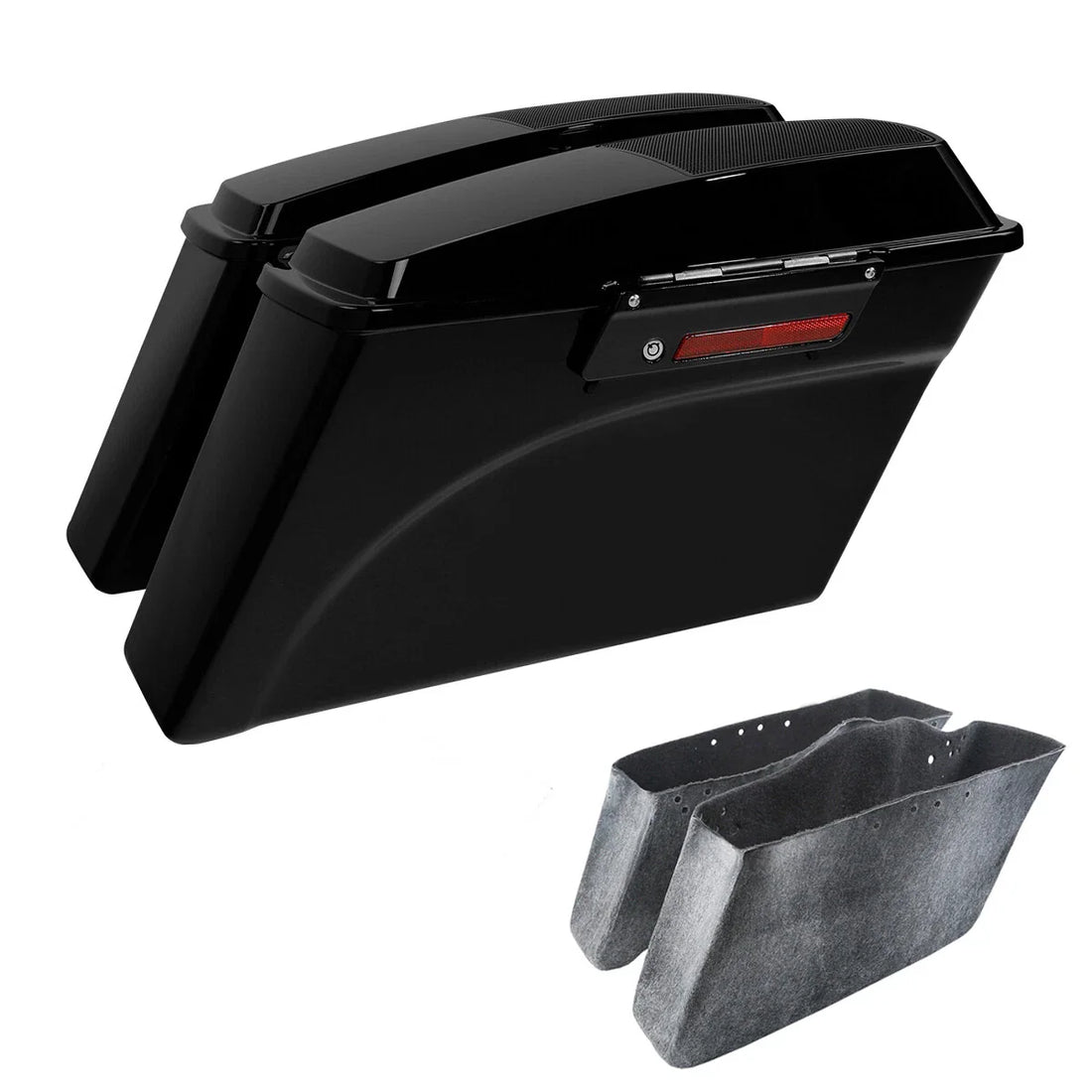 Hard Saddle Bags W/ 6x9 " Speaker Lid Fit For Harley Touring Road King 1994-2013