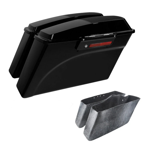 Hard Saddle Bags W/ 6x9 " Speaker Lid Fit For Harley Touring Road King 1994-2013