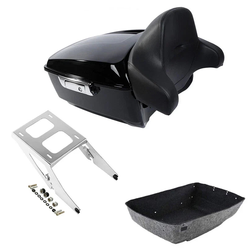 King Trunk Mount Rack Backrest Fit For Harley Sport Glide 18-2021