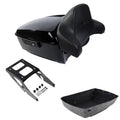 King Trunk Backrest Pad Mount Rack Fit For Harley Sport Glide 2018-2021