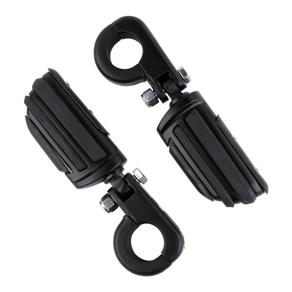 Matte 1 1/4" Engine Guard Footpeg Male Mount Clamps Fit For Harley Electra Glide