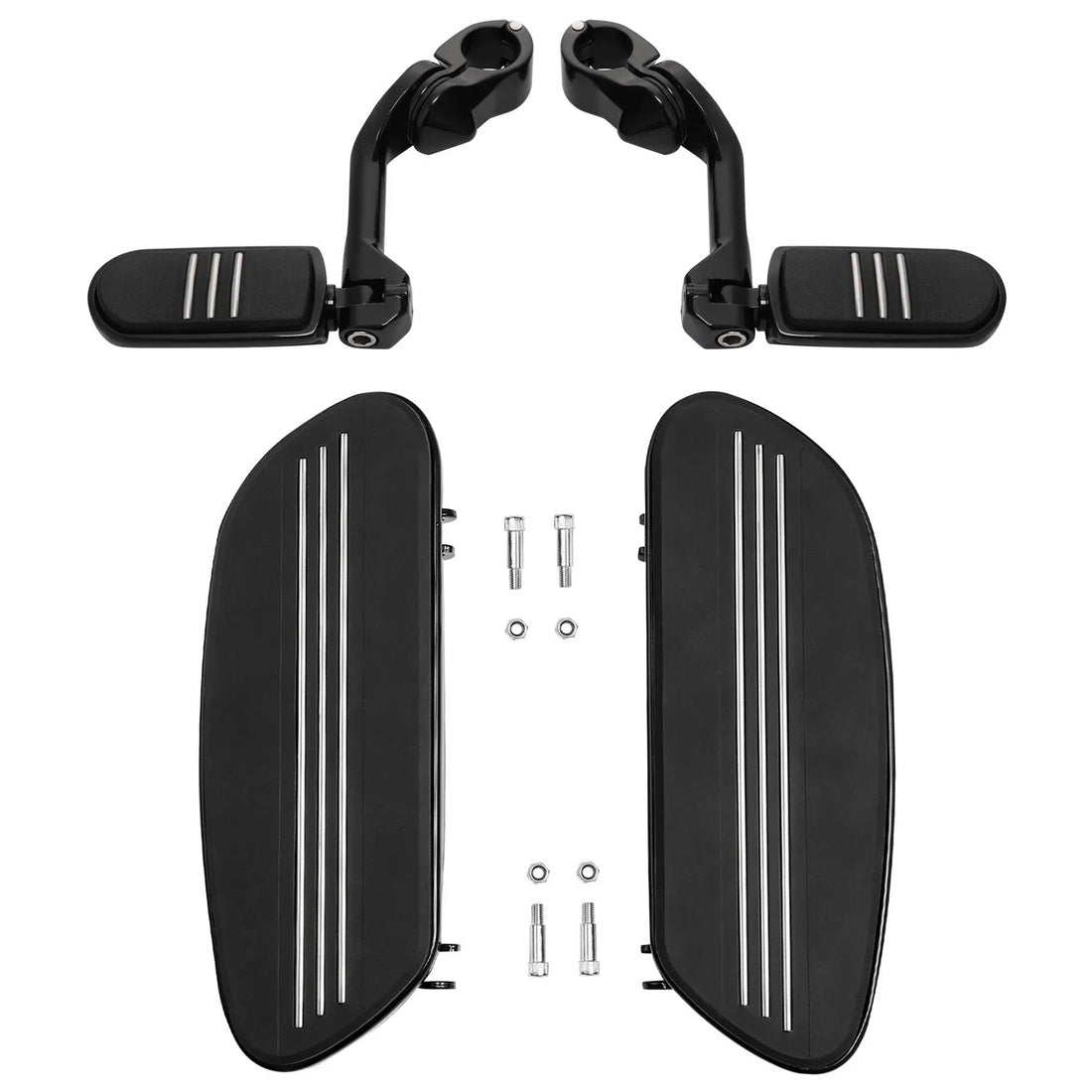 Driver Floorboard Highway Footpeg Long Angled Mount Fit For Harley Touring 86-24