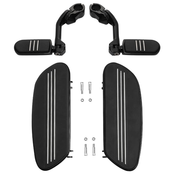 Driver Floorboard Highway Footpeg Long Angled Mount Fit For Harley Touring 86-24