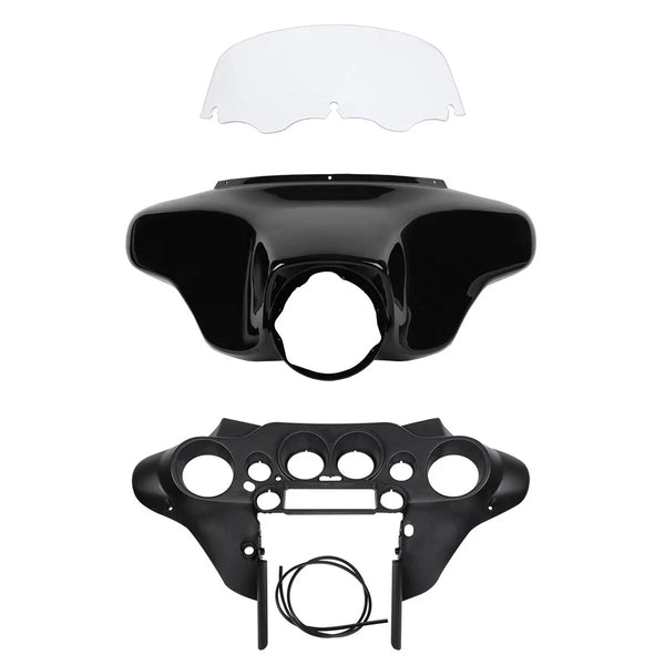 Inner Outer Batwing Fairing Windshield Fit For Harley Electra Glide 1996-2013 12