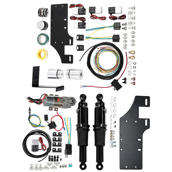 Front Air Ride Lowering Kit / Rear Suspension Fit For Harley Electra Glide 14-25