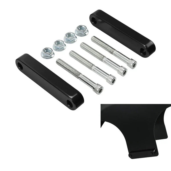 21'' 23'' 26" 30'' Front Fender Space Mount Fit For Harley Touring 14-24 Black