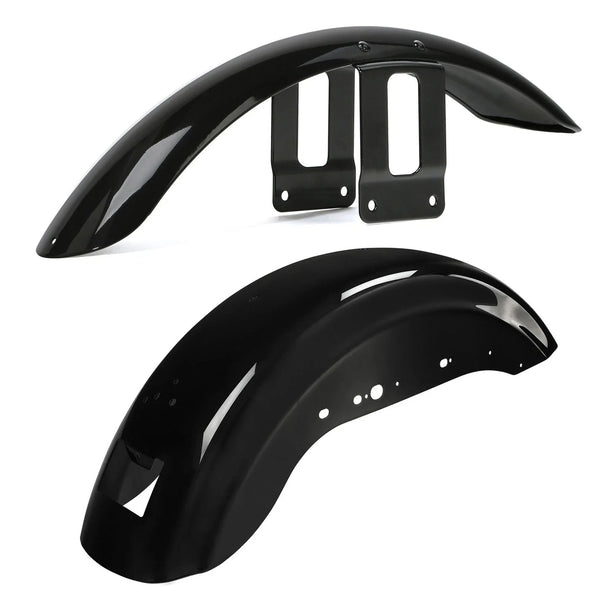 Vivid Black Front & Rear Fenders Fit For Harley Sportster Iron 883 XL 1200 XL883