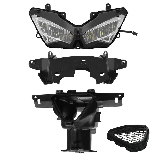 Front Headlight Ram Air Duct Fairing Bracket Fit For Kawasaki Ninja ZX6R 2019-23