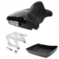 Chopped Trunk Backrest Pad Solo Mount Fit For Harley Sport Glide 2018-2025