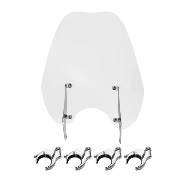 49mm Clamps Detachable Quick Release Windshield Fit For Harley Street Bob 18-25