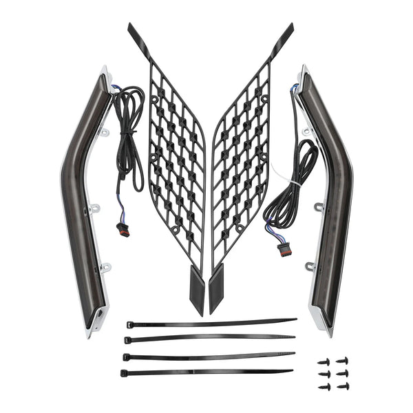LED Radiator Grill Panels Light Fit For Honda Goldwing GL1800 Tour Dct 2018-Up