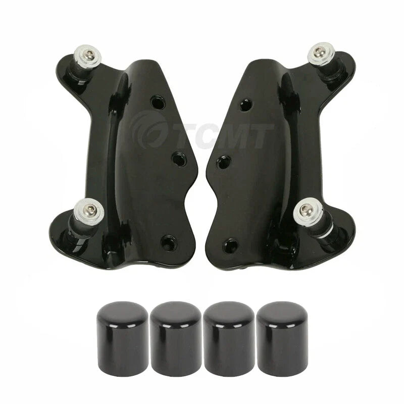 4 Point Docking Hardware Kit w/ Covers Fit For Harley Touring Road Glide 2009-13