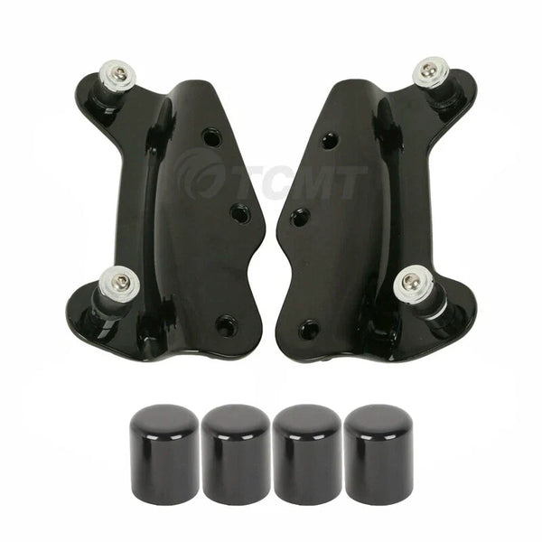 4 Point Docking Hardware Kit w/ Covers Fit For Harley Touring Road Glide 2009-13