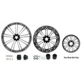30" Front 18" Rear Wheel Rim Hub Belt Pulley Fit For Harley Touring 1997-2008