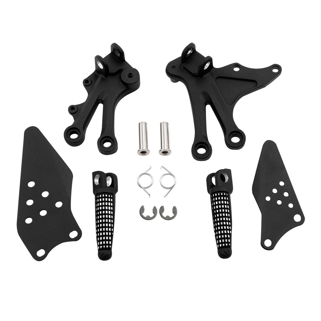 Front Rider Foot Pegs Footrest Brackets Fits For Kawasaki Ninja ZX10R 2004 2005