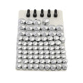 75PCS Chrome Bolt Topper Caps Fit For Harley Davidson Flh Flt Models 2007-2013