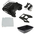 King Trunk Backrest Light Rack Speakers Mount Plate Fit For Harley Touring 14-Up