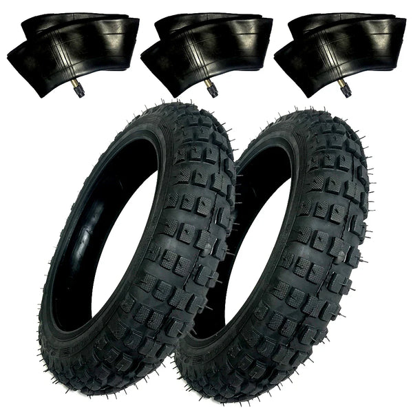 2) HD Tires And 3) Tubes Straight Stem Size 2.50-10 2.50X10 For Honda XR50 50CC