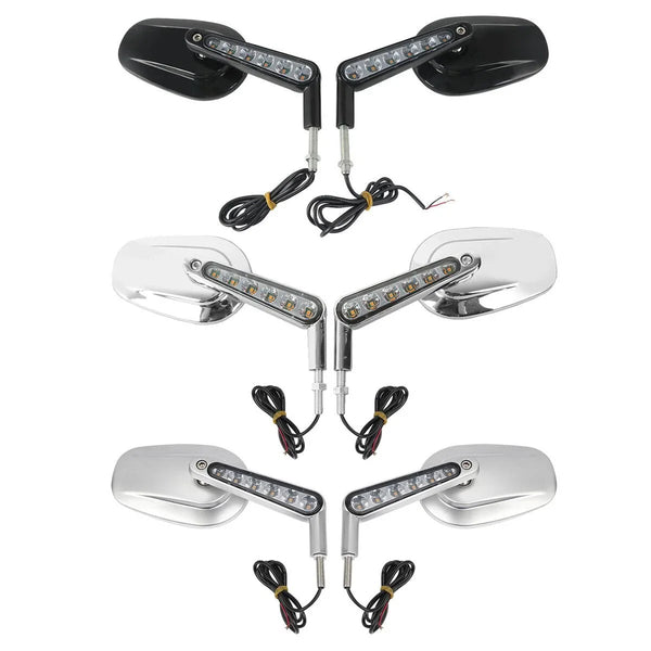Rear View Mirrors & LED Front Turn Signals Fit For Harley Davidson Vrod Vrscf