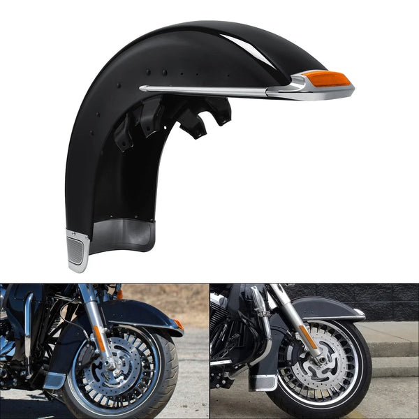 Black Front Fender Fit For Harley Touring Road King Electra Glide Flht 1989-2013