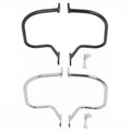 Black/Chrome Saddlebag Guard Bar Fit For Harley Heritage Springer 1997-1999 1998