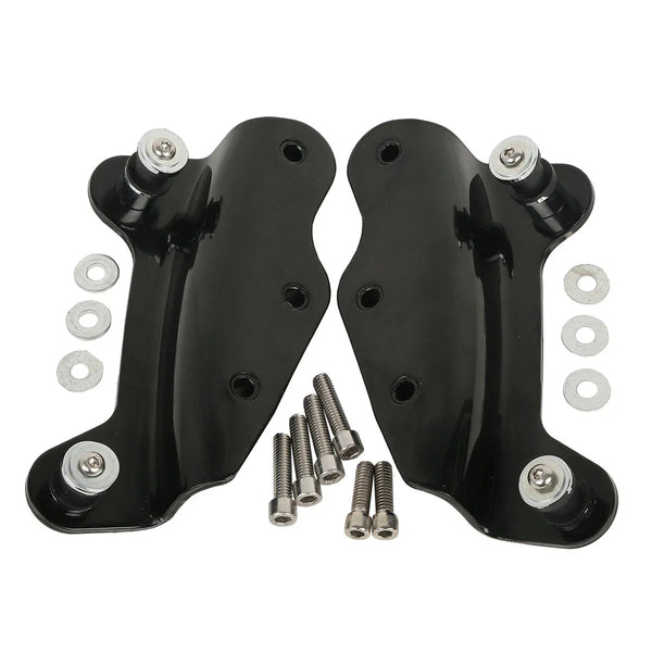 Black 4 Point Docking Hardware Kit For Harley Touring Street Glide 2009-2013 12