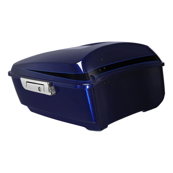 King Trunk Fit For Harley Touring Road King Glide 14-25 Blue/Black Sunglo