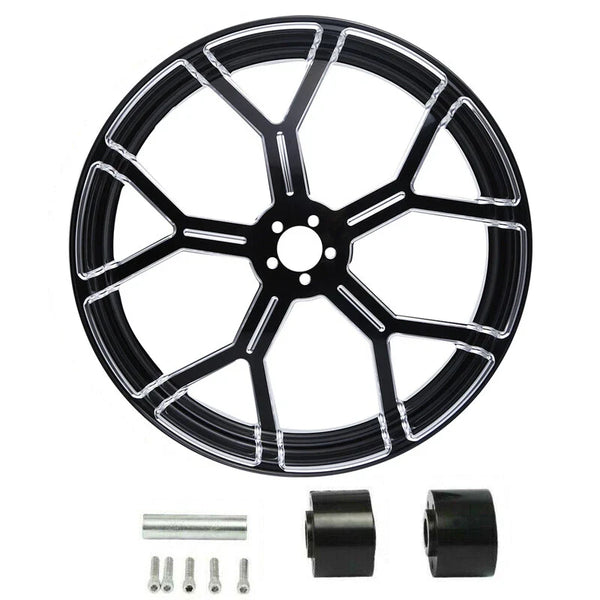 26"x3.5" Front Wheel Rim & Dual Disc Hub Fit For Harley Touring ABS models 97-21