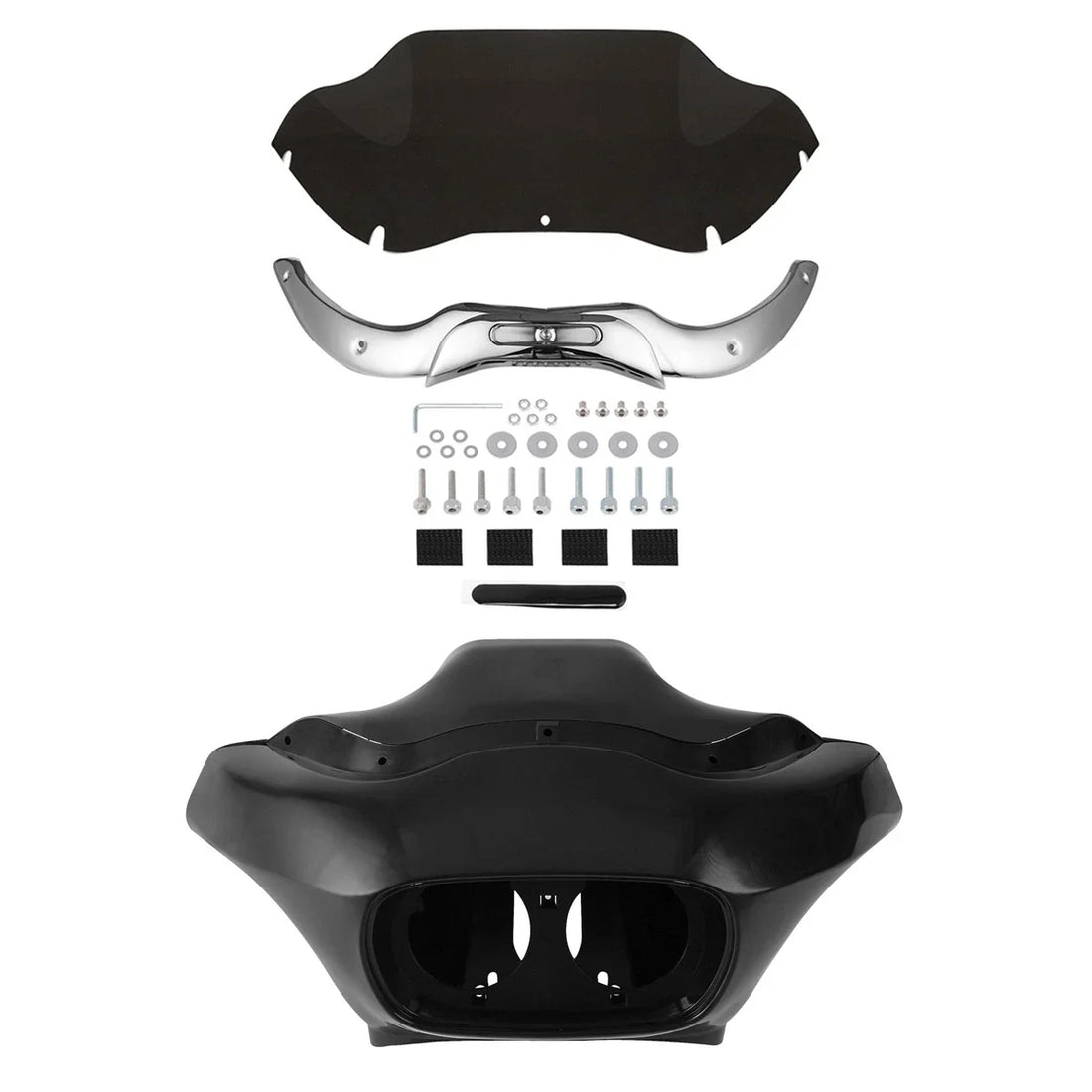 Unpainted Inner Outer Fairings Windshield Trim Fit For Harley Road Glide 98-2013