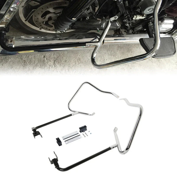 Saddlebag Bracket Guard Crash Bar Fit For Harley Davidson Street Glide 2014-2023