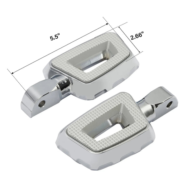 Chrome Passenger Foot Pegs Fit For Harley Softail Slim 2018-25 Pan America 21-25