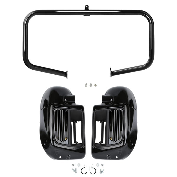Lower Vented Fairings Water-Cooled Engine Guard Fit For Harley Road Glide 14-24