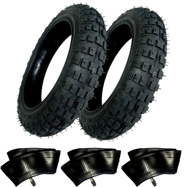 2) HD Tires And 3) Tubes Straight Stem 2.50-10 2.50X10 For Honda CRF50 Crf 50CC