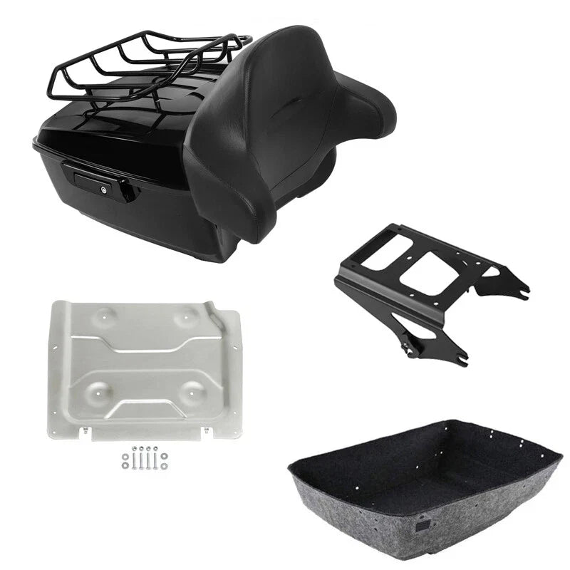 King Trunk Backrest Mount Rack Plate Fits For Harley Street Glide 2009-2013