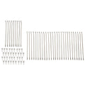Tusk Motorcycle Spoke Kit - Rear 18" Silver Spoke/Silver Nipple For Segway X260