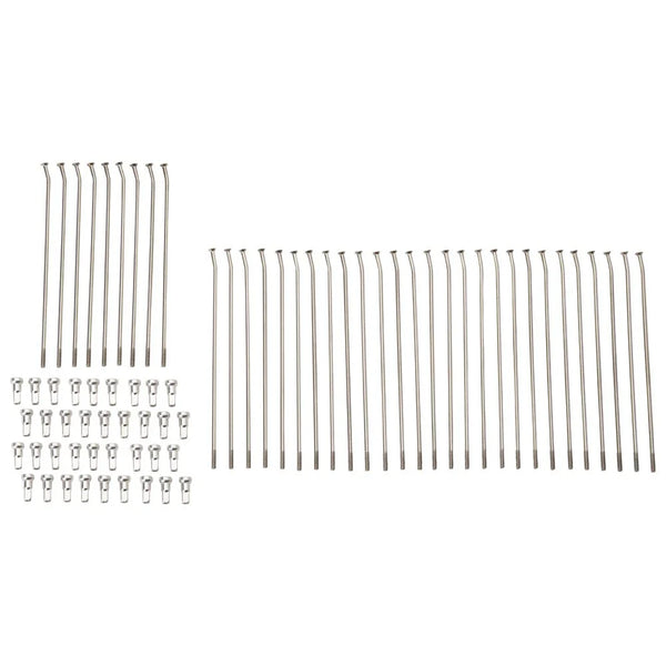 Tusk Motorcycle Spoke Kit - Rear 18" Silver Spoke/Silver Nipple For Segway X260
