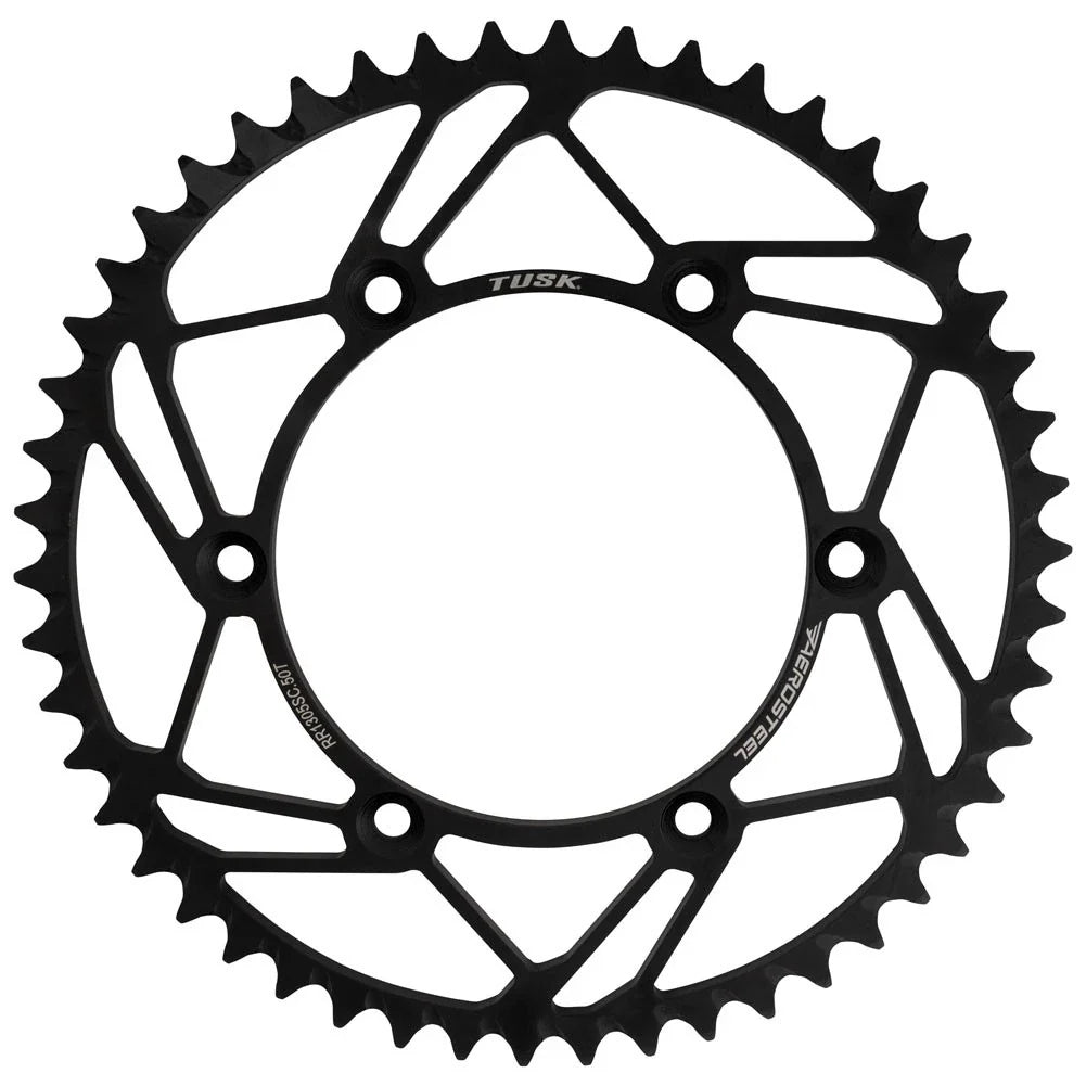 Tusk AeroSteel Rear Sprocket 50 Tooth For Yamaha YZ250 1999-2026