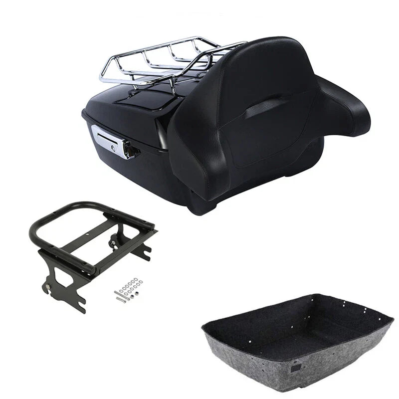 King Trunk Pad Mount Fit For Harley Touring Electra Road King Glide 97-08