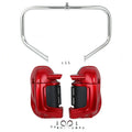 Red Lower Vented Fairings Engine Guard Crash Bar Fit For Harley Touring 09-13 12
